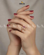 Celestial Drop Zirconia Ring