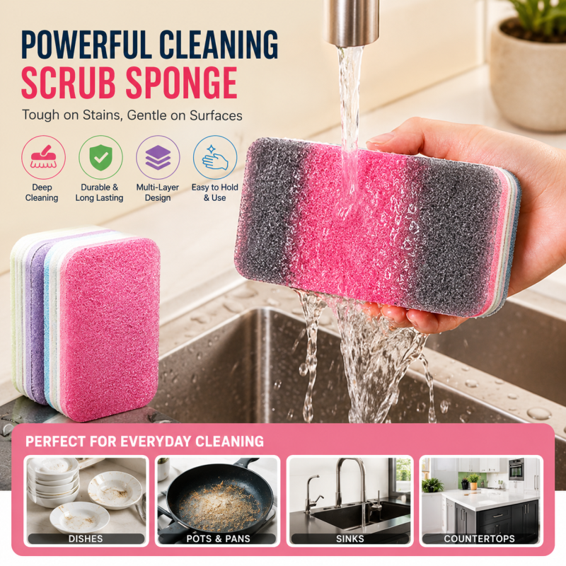 Rainbow Microfibre Reusable Dishcloth