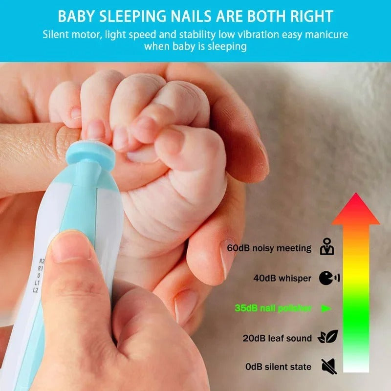 Baby Nail Clippers 6 in 1, Baby Nail Cutter Safe Electric Baby Nail Trimmer Kit