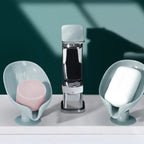 Soap Holder Leaf-Shape Self Draining Soap Dish Holder