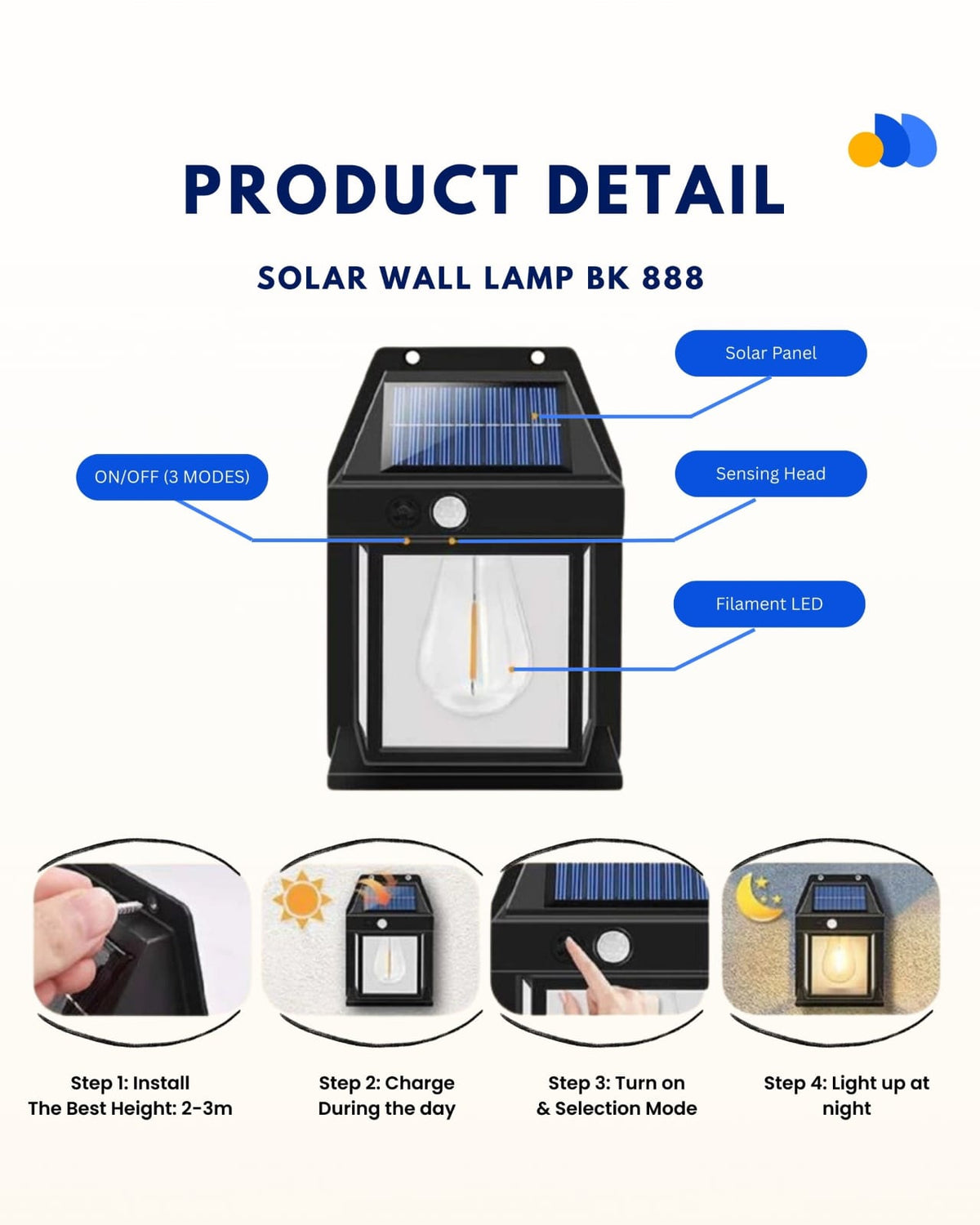 SOLAR WALL LAMP