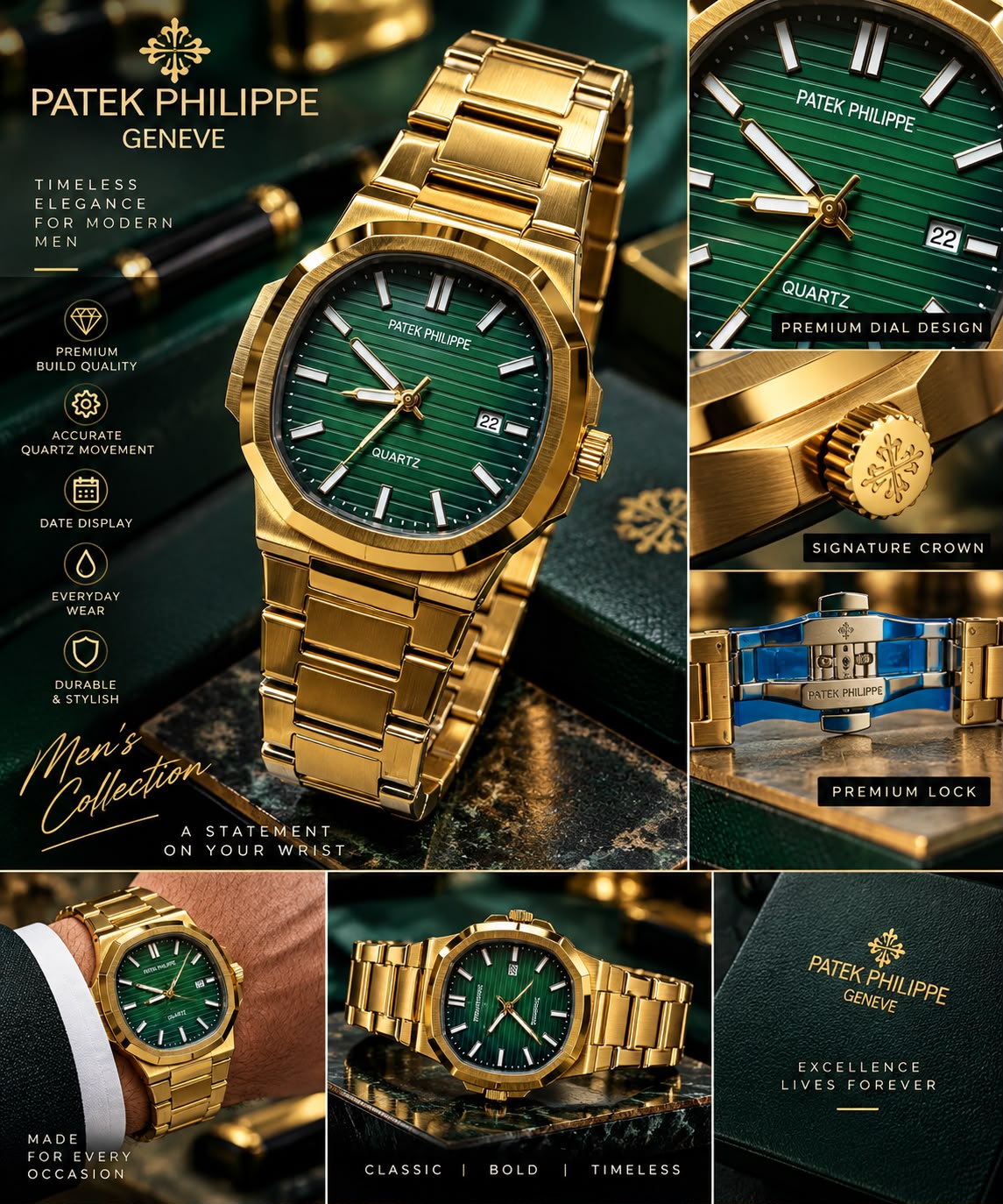 PATEK PHILIPPE-GOLD EDITION
