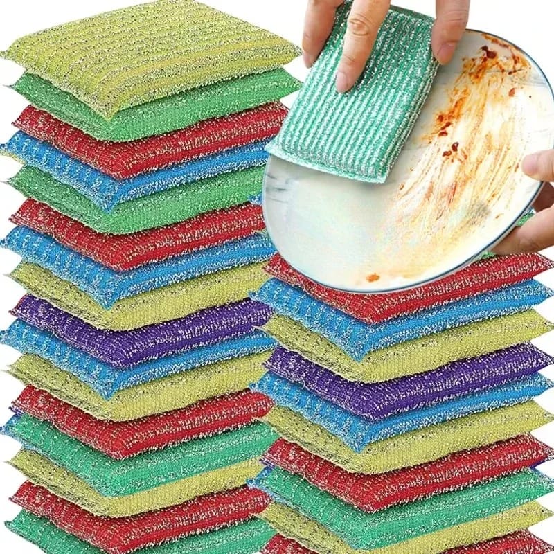 COLOURFUL DISHWASHING SPONGE PACK OF 4