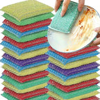 COLOURFUL DISHWASHING SPONGE PACK OF 4