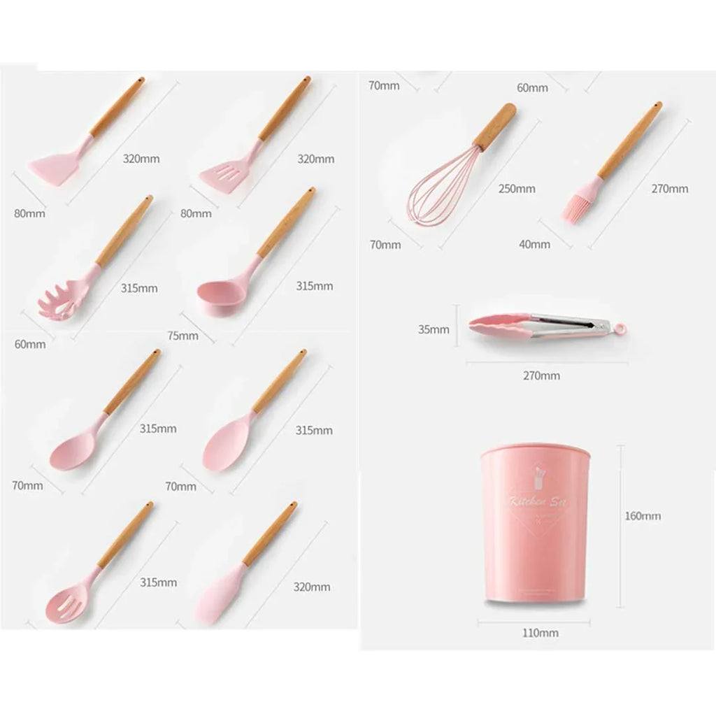 Silicone Utensils 12pcs Set