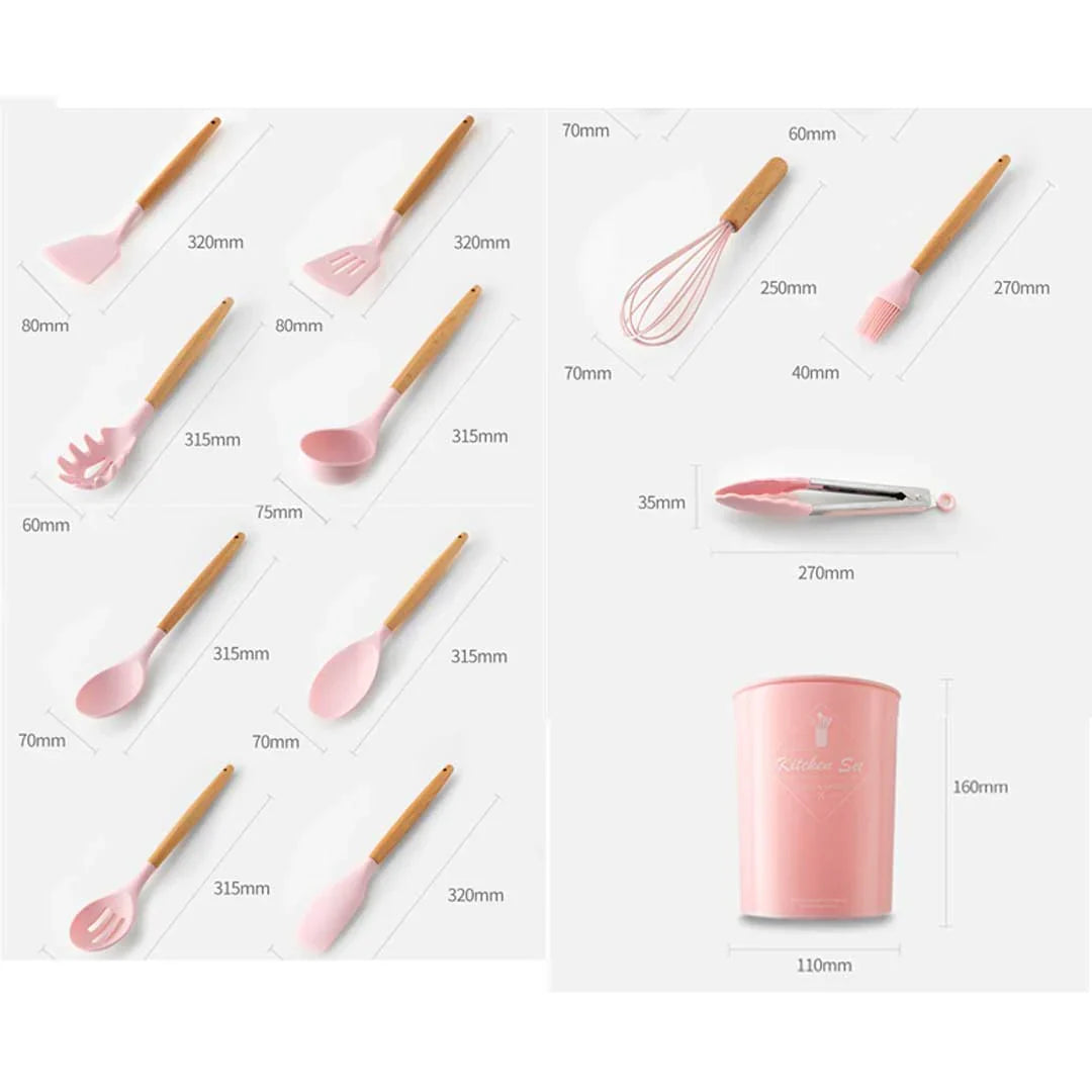 Silicone Utensils 12pcs Set
